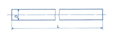 ガラス棒の形状と寸法 